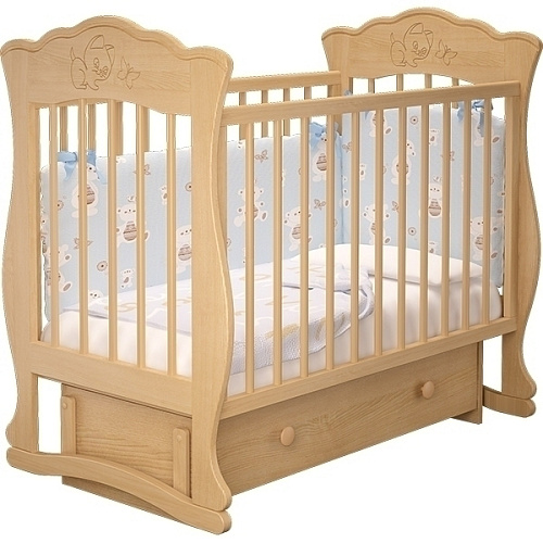 Кроватка Лель с продольным маятником детская по выгодной цене на официальном сайте Lielfm